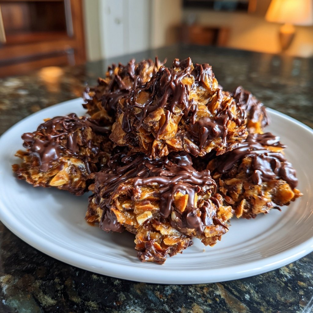 Chocolate Almond Butter Clusters