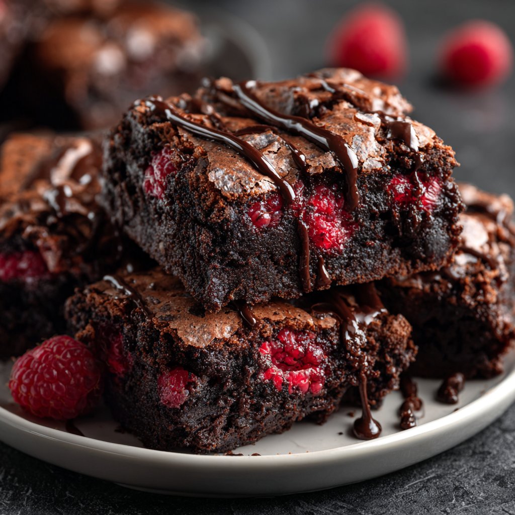 Chocolate Raspberry Brownies
