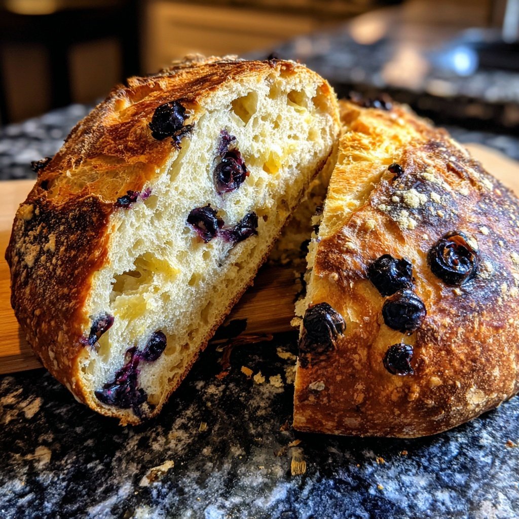 Lemon Blueberry Sourdough Bread Easy Method