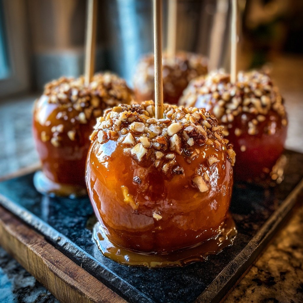 Caramel Dipped Candy Apples