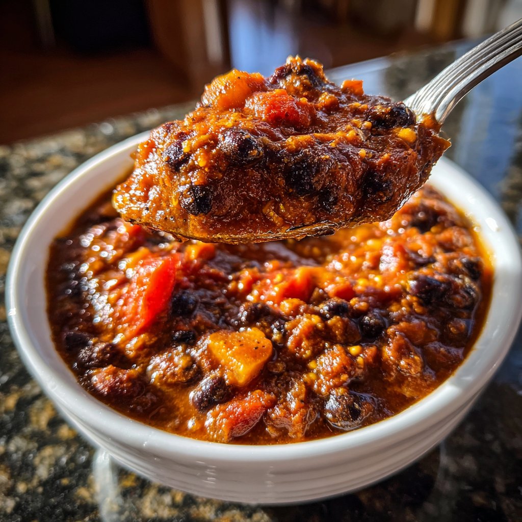 Healthy Crockpot Black Bean Chili