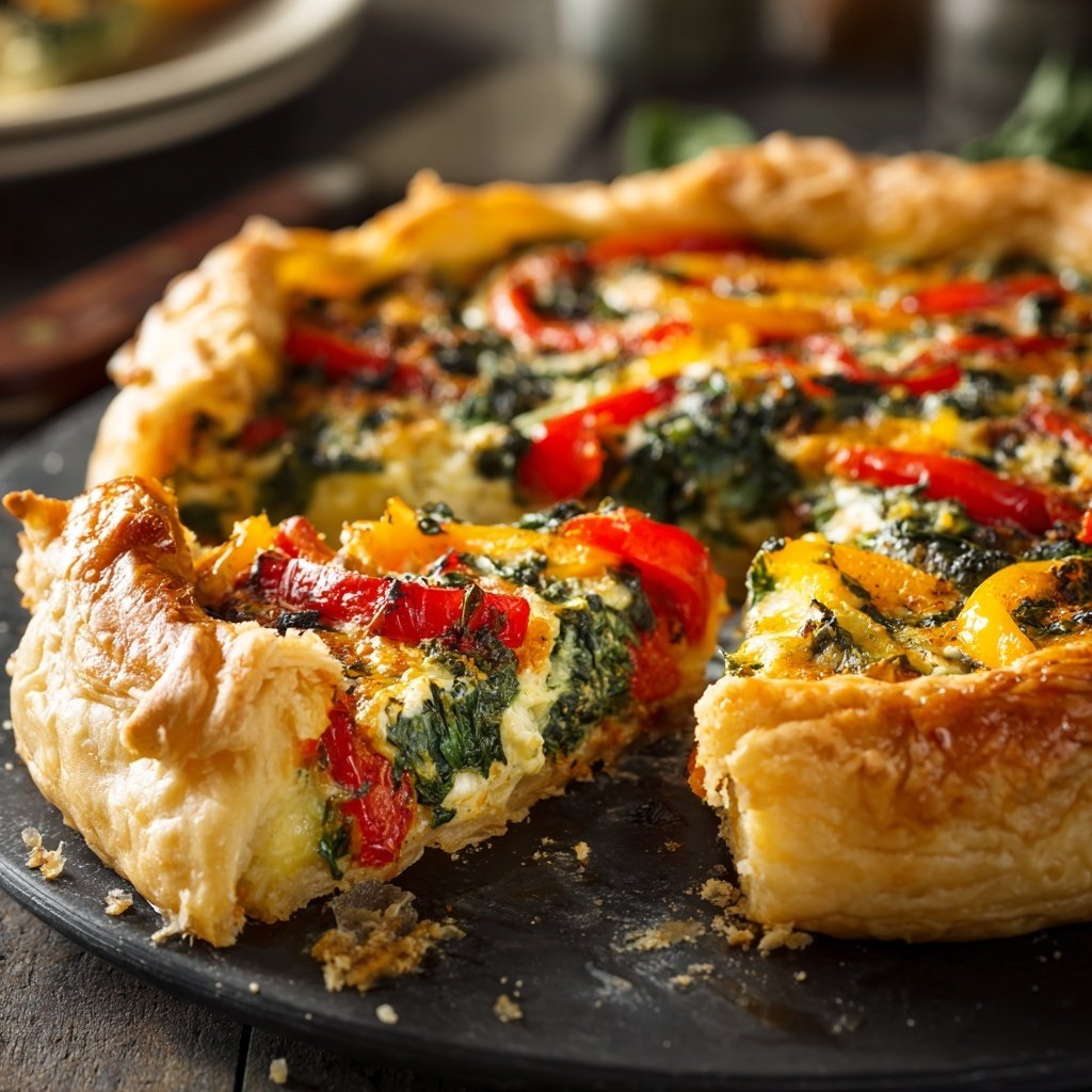 Vegetable Tart with Goat Cheese