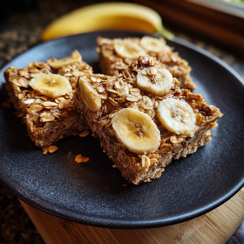 Banana Oat Yogurt Squares