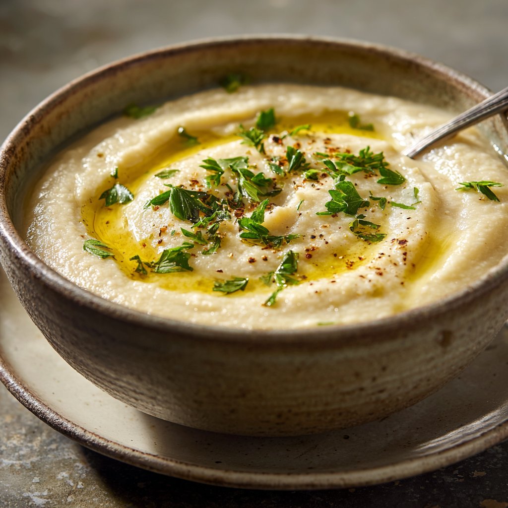 Creamy Lemon White Bean Soup Bowl