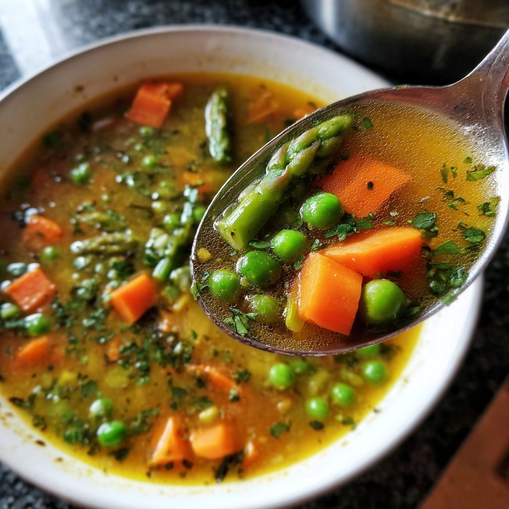 Light Spring Vegetable Soup