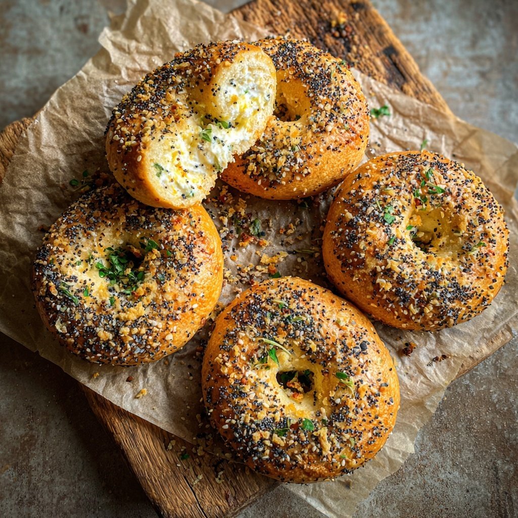 Protein Bagels With Poppy Seeds