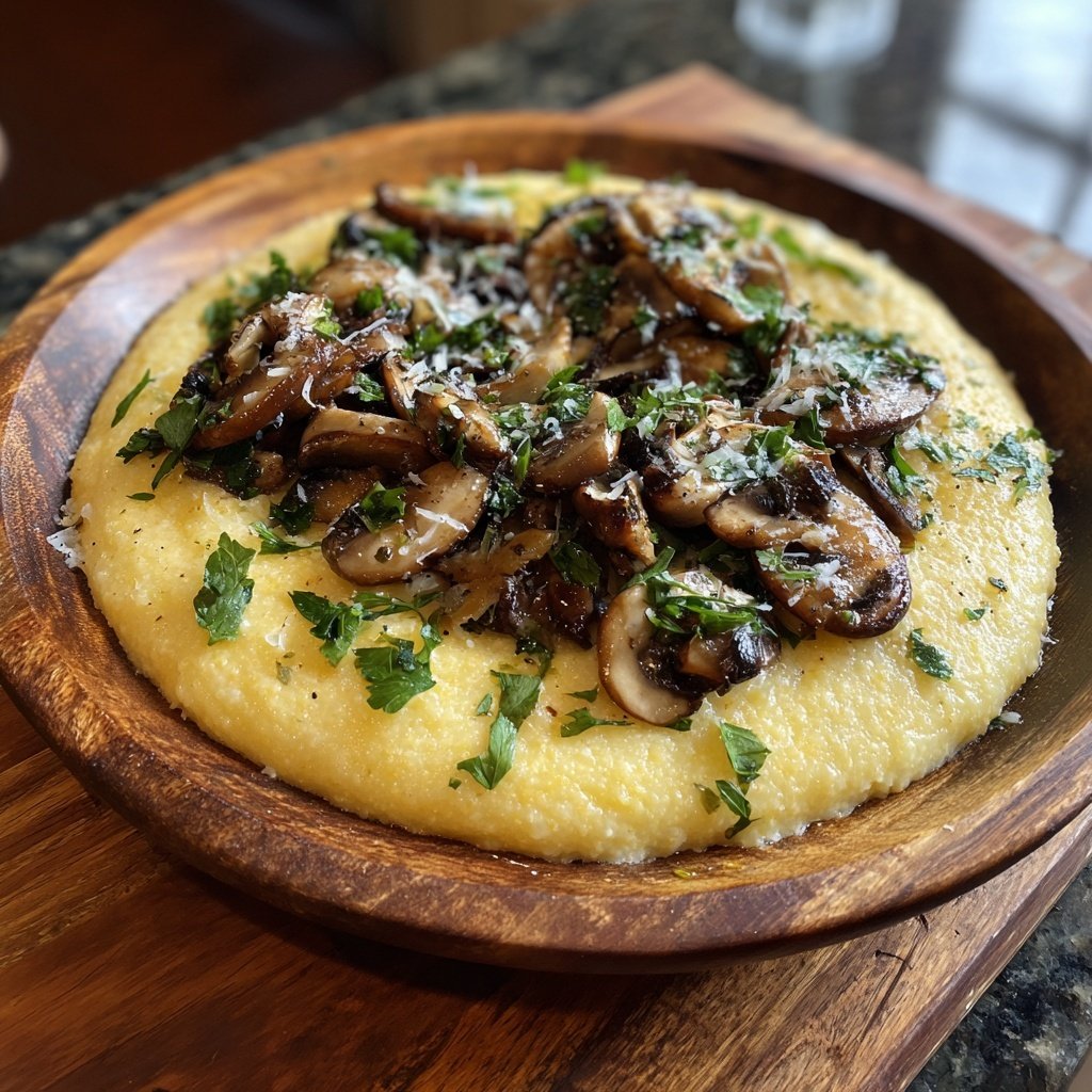 Creamy Garlic Polenta