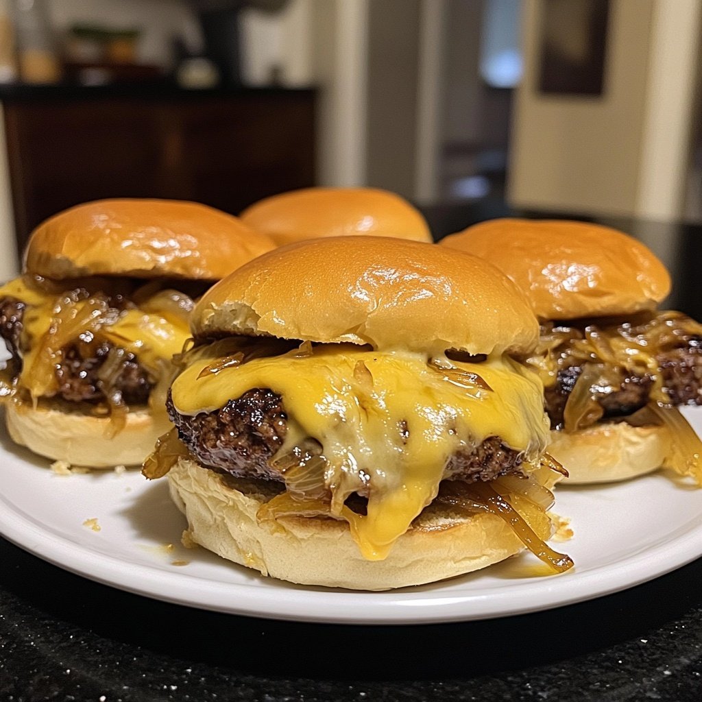 Sliders with Caramelized Onions
