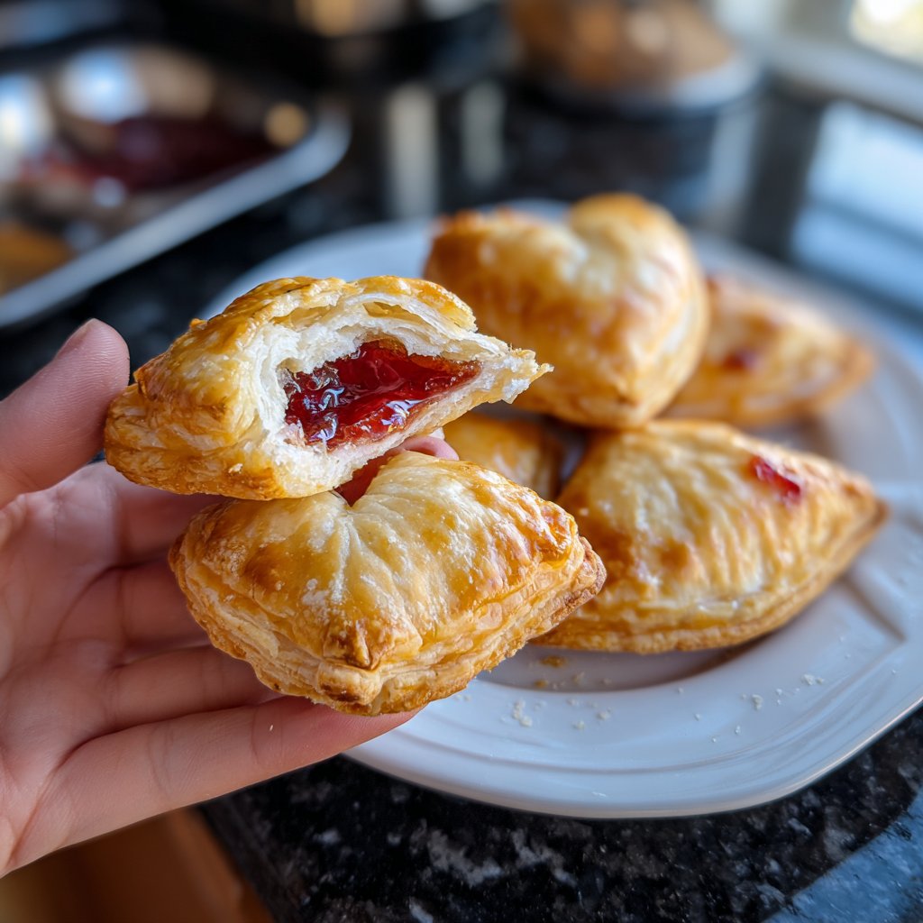 Valentines Snacks Mini Puff Pastries