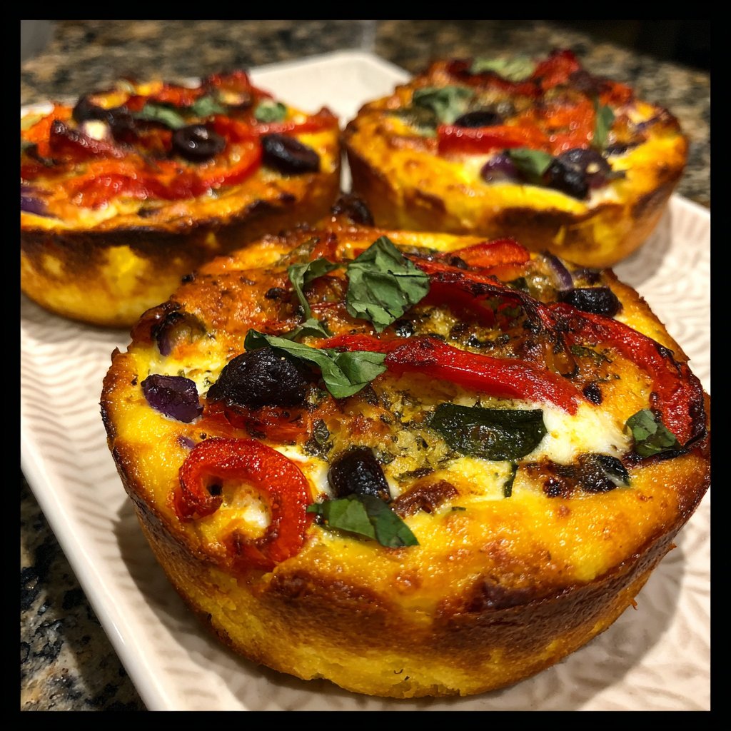 Super Bowl Mini Veggie Pizzas