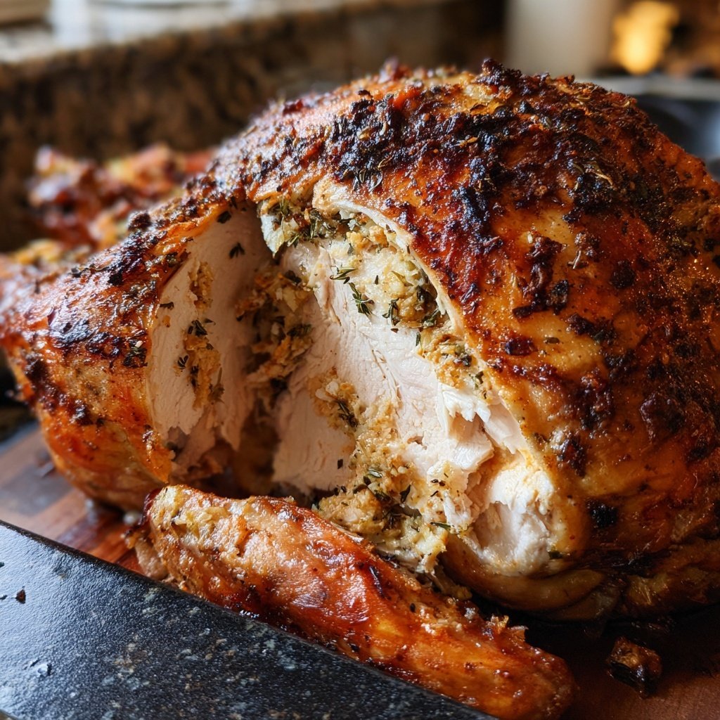 Seasonal & Festive Thanksgiving Herb Stuffed Turkey