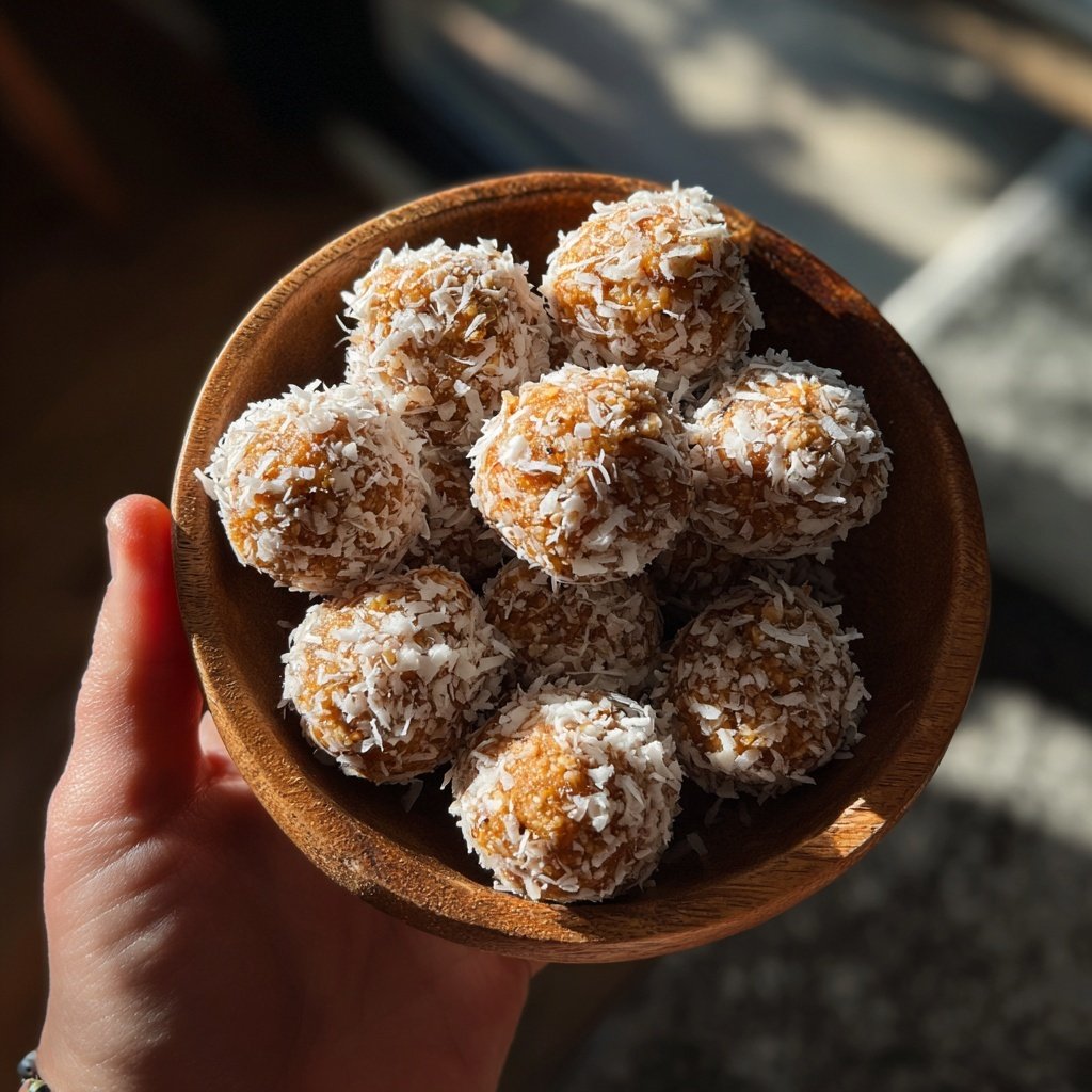 Healthy Coconut Oat Snack Balls