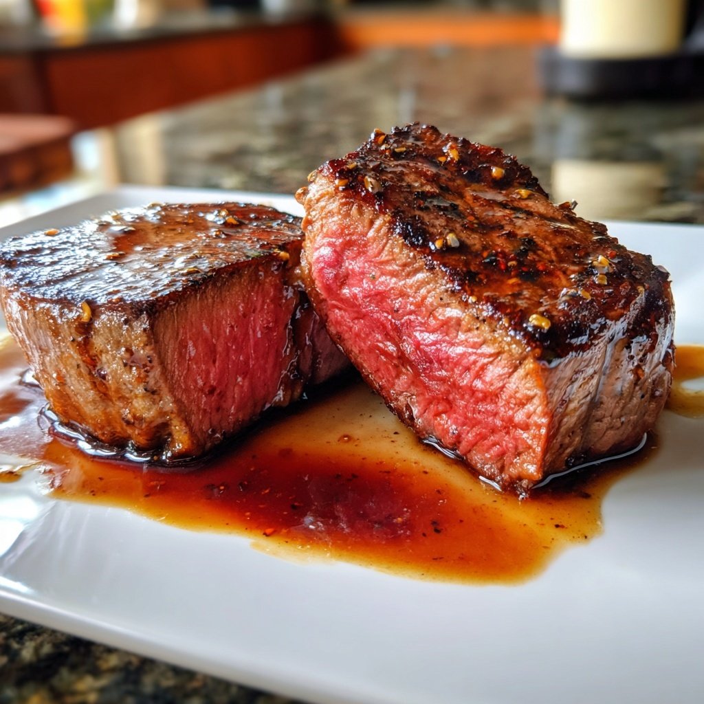 Romantic Filet Mignon with Red Wine Sauce
