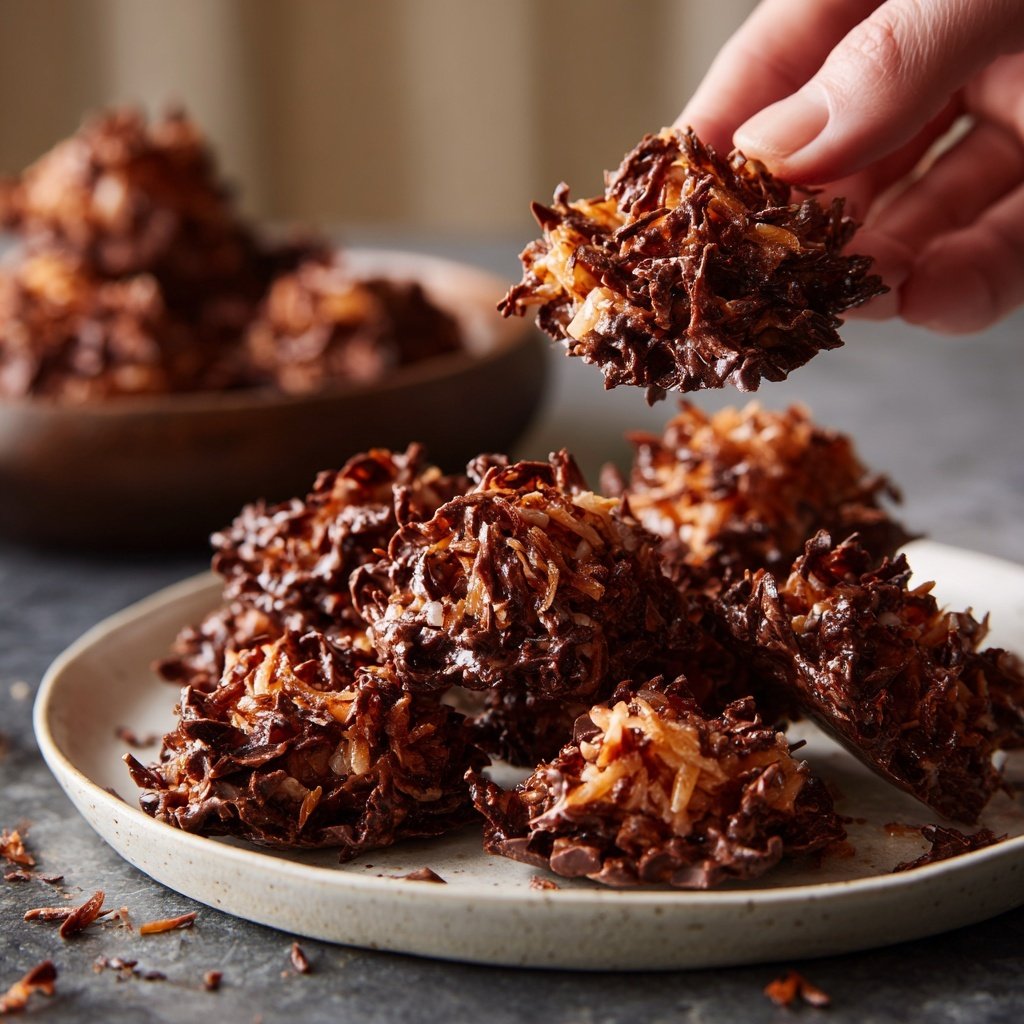 Chocolate Coconut Peanut Clusters