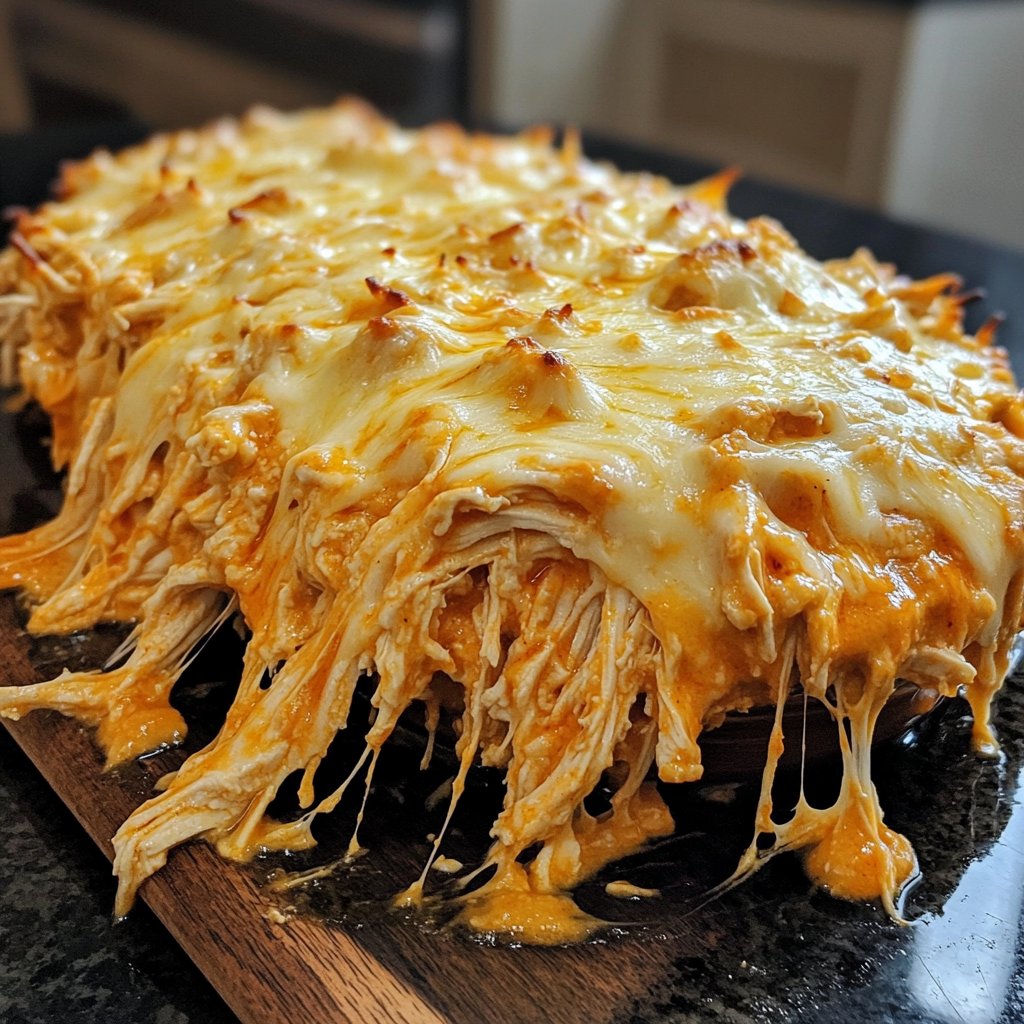 Healthy Crockpot Buffalo Chicken Dip