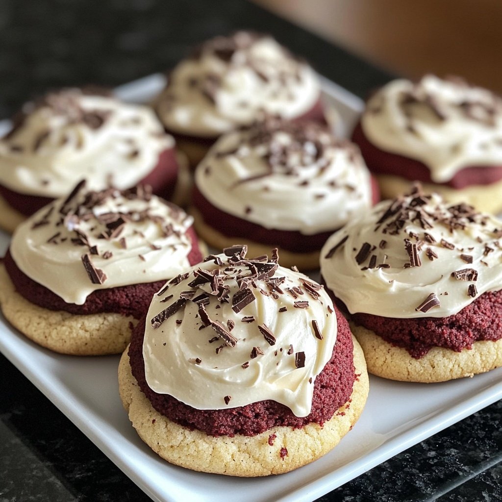 Crumbl Copycat Red Velvet Cupcake Cookies