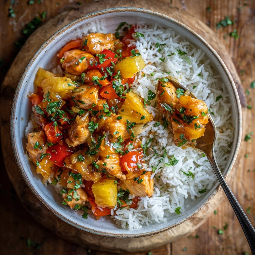 Pineapple Chicken Rice Meal Prep