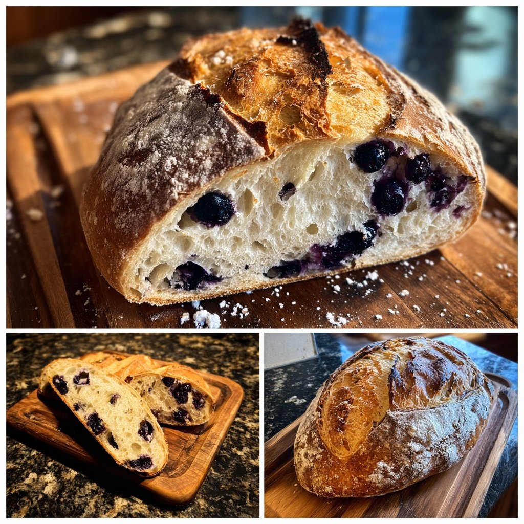 Blueberry Lemon Sourdough Bread From Scratch
