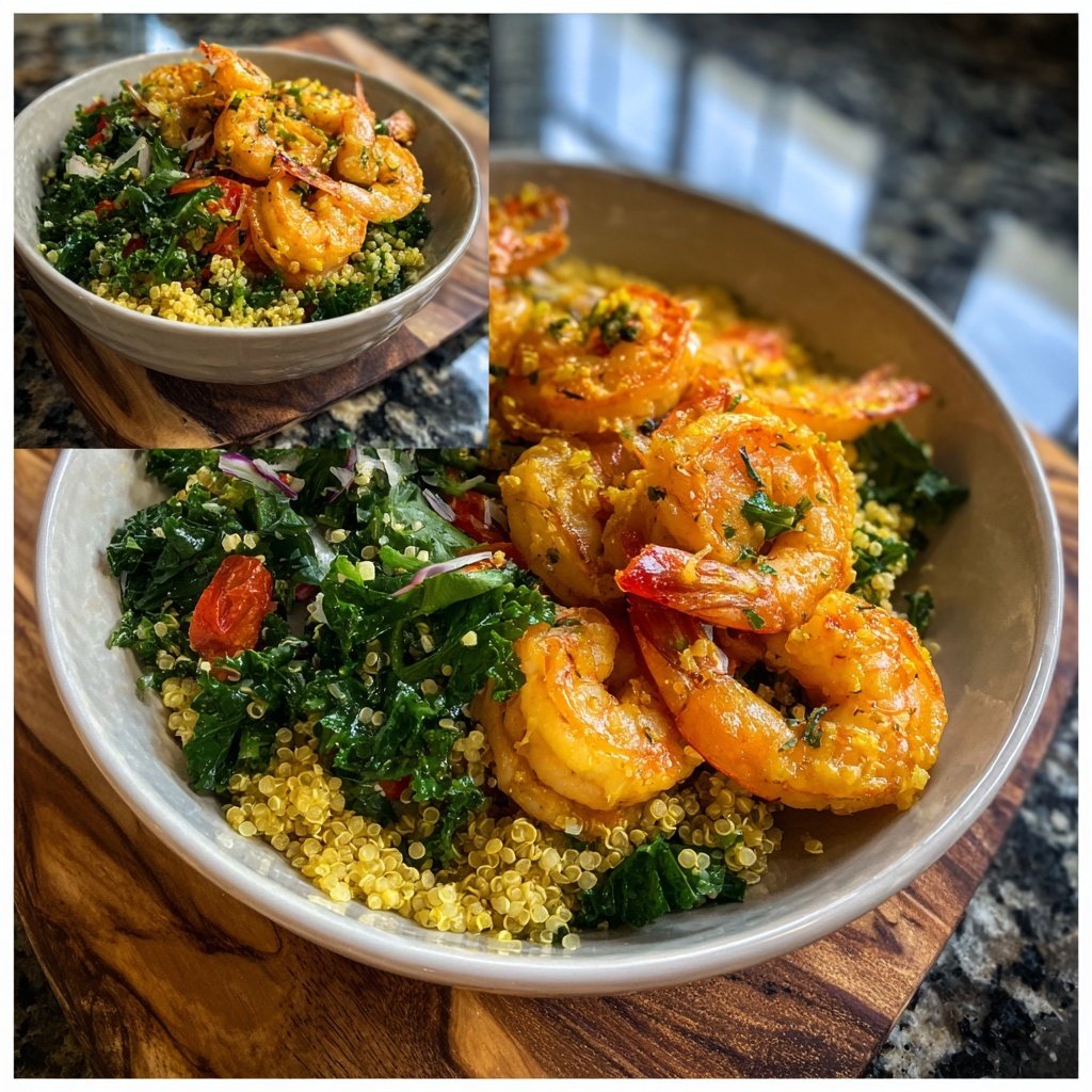 High Protein Shrimp Dinner Bowl