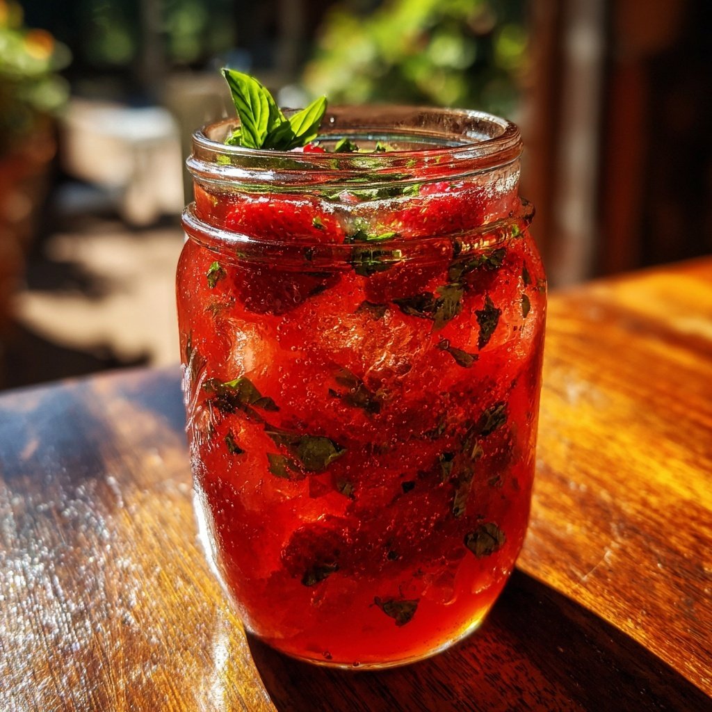 Strawberry Basil Spring Lemonade