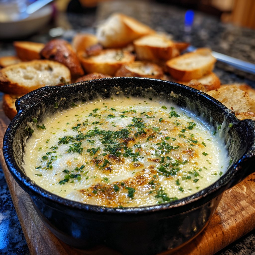 Fondue with Gruyere and Herbs
